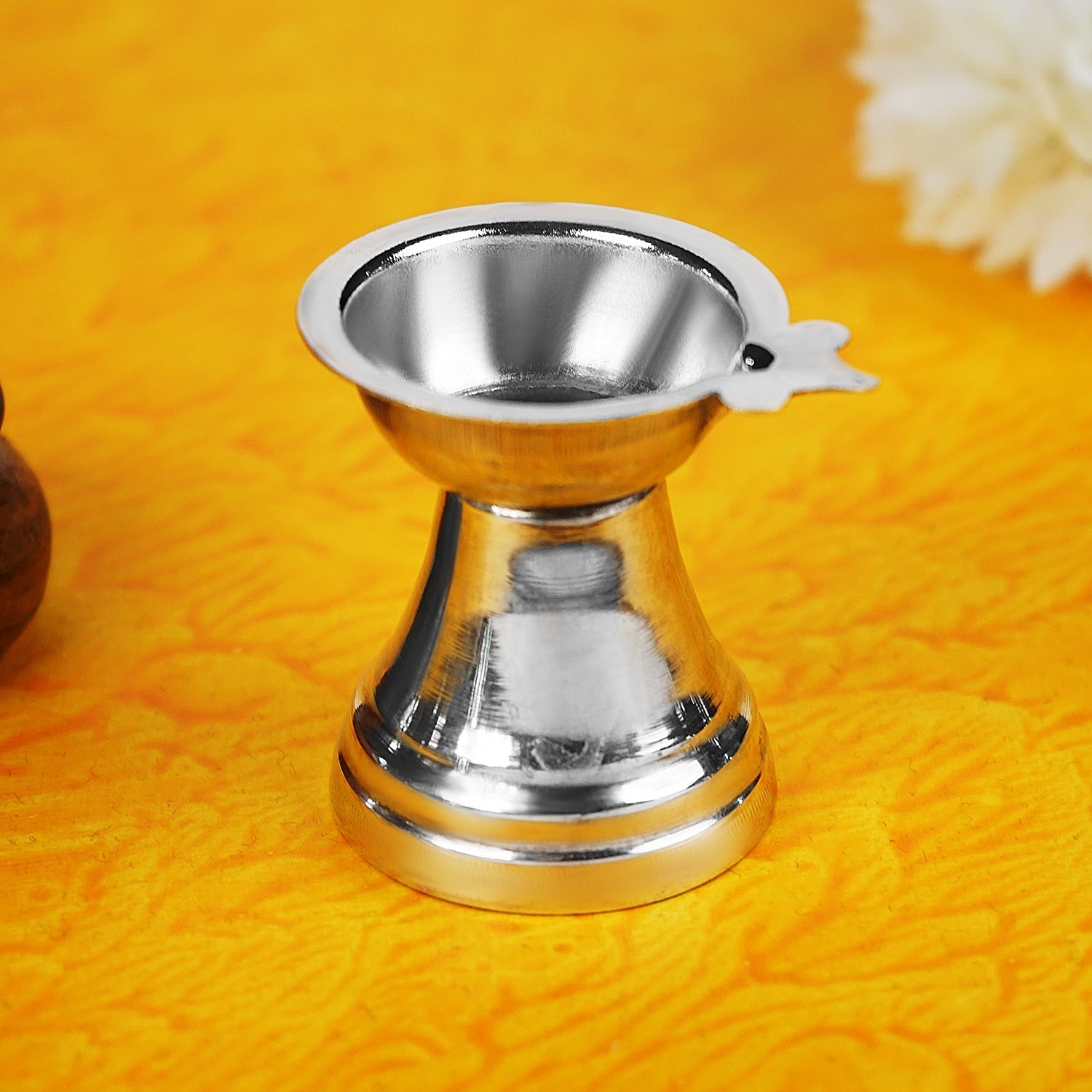 Sri Rudra German Silver Nilanjan Deepa SR 00076 | Grocsy