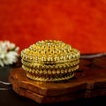 Sri Rudra Gold Fancy Tray Round Bowl (EAN 8906101491865) | Grocsy