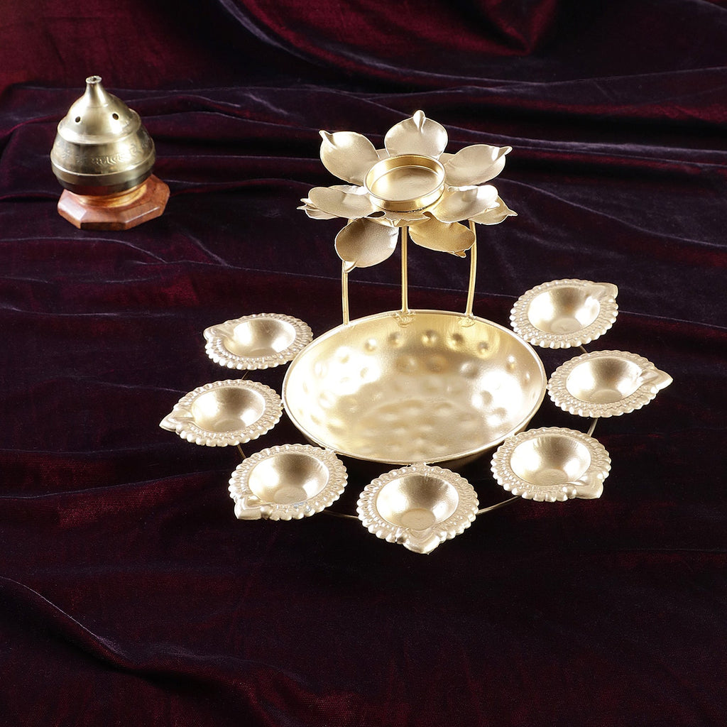 Sri Rudra Lotus Diya (SR03259) | Grocsy