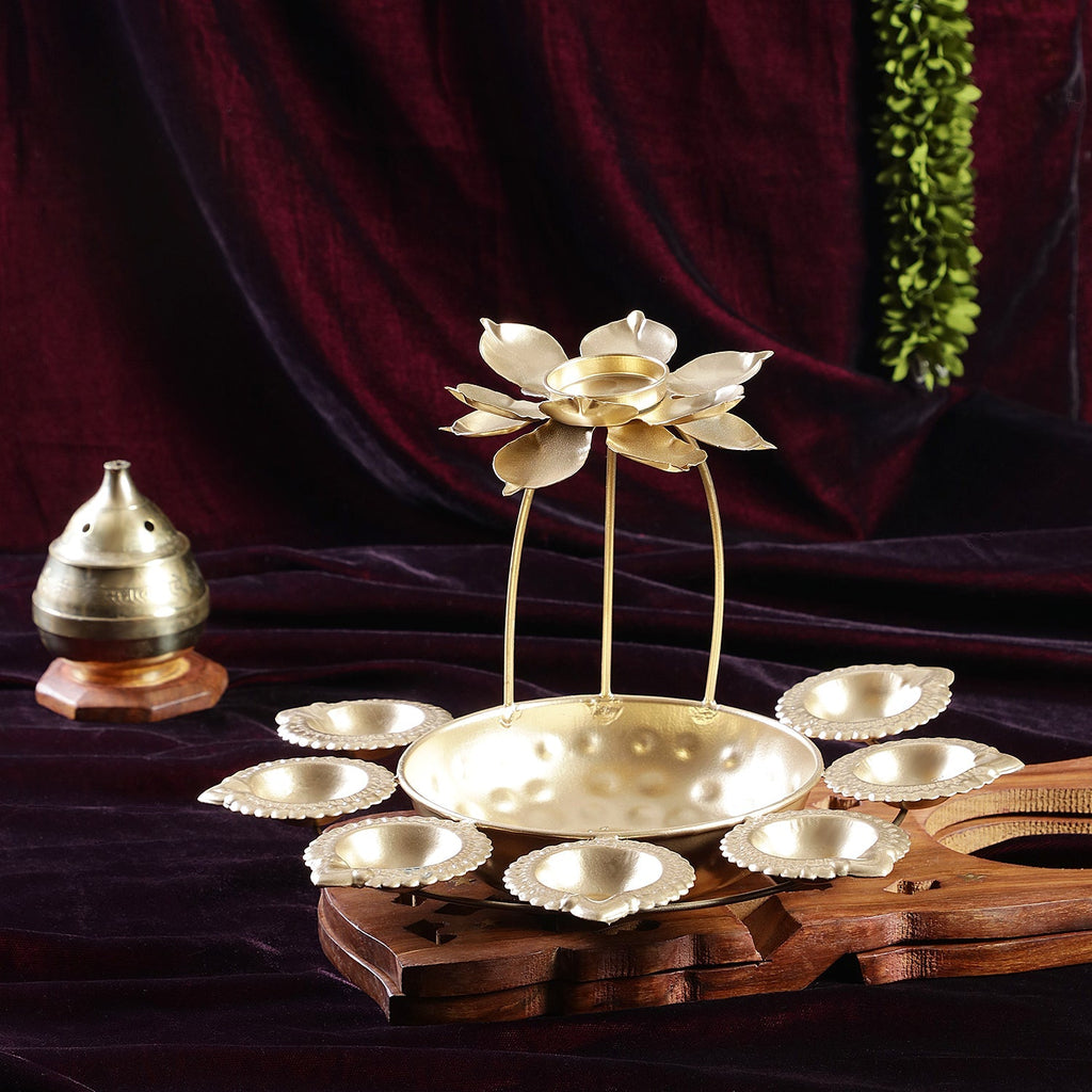 Sri Rudra Lotus Diya (SR03259) | Grocsy