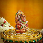 Sri Rudra Natural Rose Ganesh (SR01286) | Grocsy