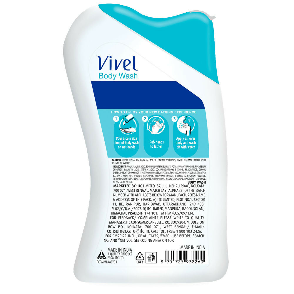 Vivel Mint & Cucumber Cooling Body Wash | Grocsy