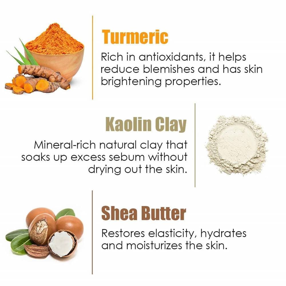 Wow Skin Science Turmeric Clay Face Mask | Grocsy