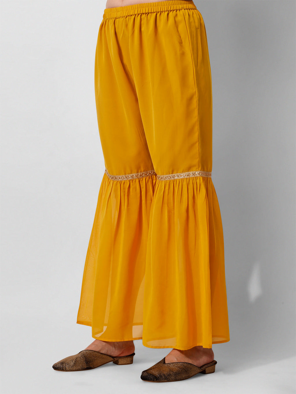Hand Embroidered Kurta With Sharara And Dupatta Set, Multicolor - Hiral Fashion | Grocsy