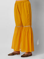 Hand Embroidered Kurta With Sharara And Dupatta Set, Multicolor - Hiral Fashion | Grocsy