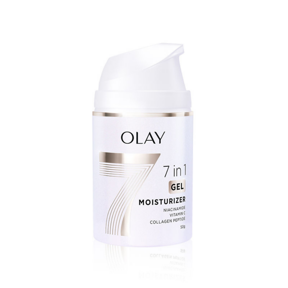 Olay 7in1 Gel Moisturizer with Niacinamide, Vitamin C, Collagen Peptide | Grocsy