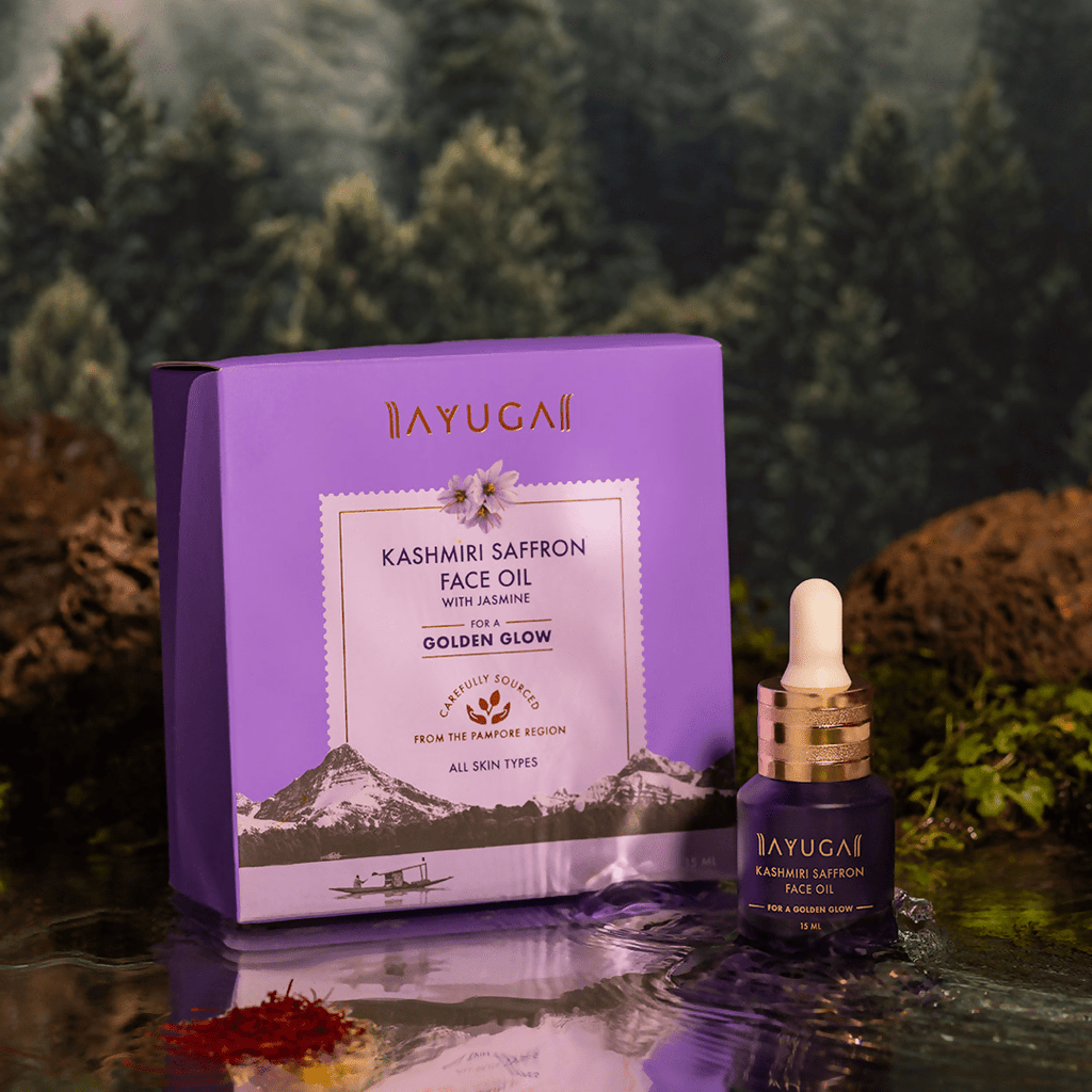 Ayuga Kashmiri Saffron Face Oil | Grocsy