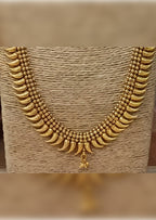 Jewel City Traditional Gold-Plated Kerala Mullamottu Mala Set with Jhumka Earrings | Grocsy