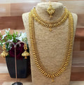 Jewel City Traditional Gold-Plated Kerala Mullamottu Mala Set with Jhumka Earrings | Grocsy