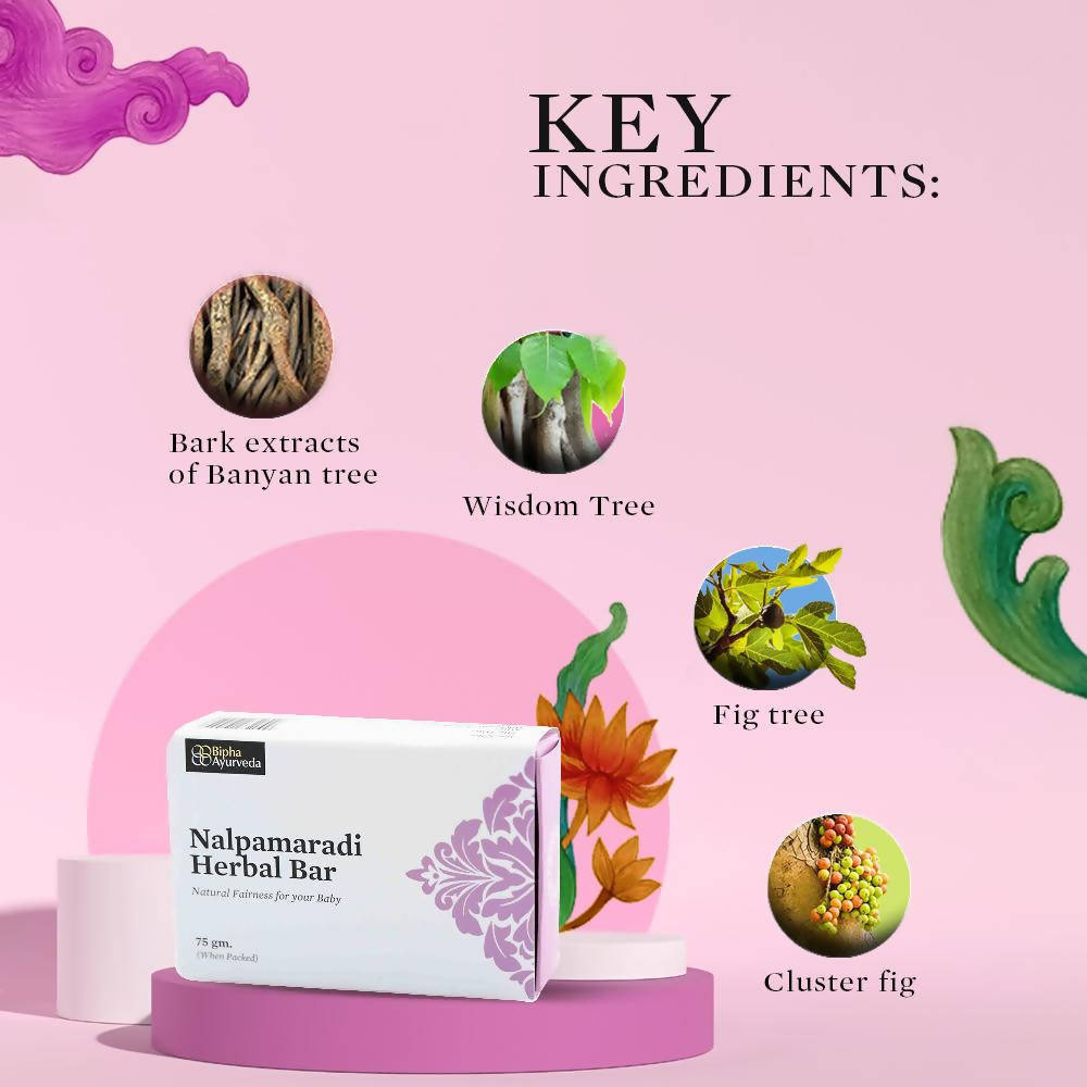 Bipha Ayurveda Nalpamaradi Herbal Bar For Kids | Grocsy