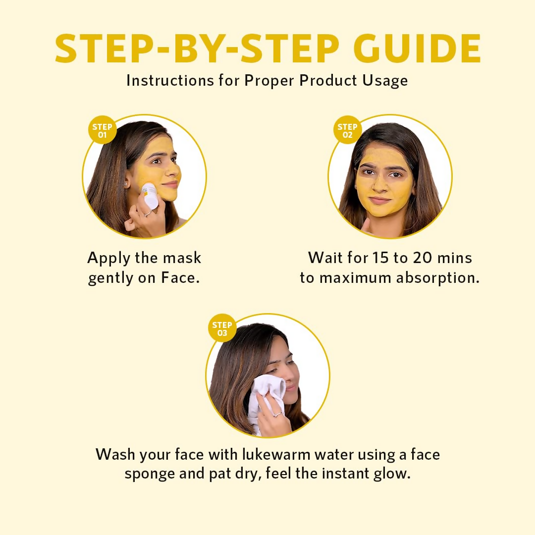 Orgatre Ubtan Face Mask Stick For Men & Women For Sun Tan, Natural Glow With Natural Haldi | Grocsy