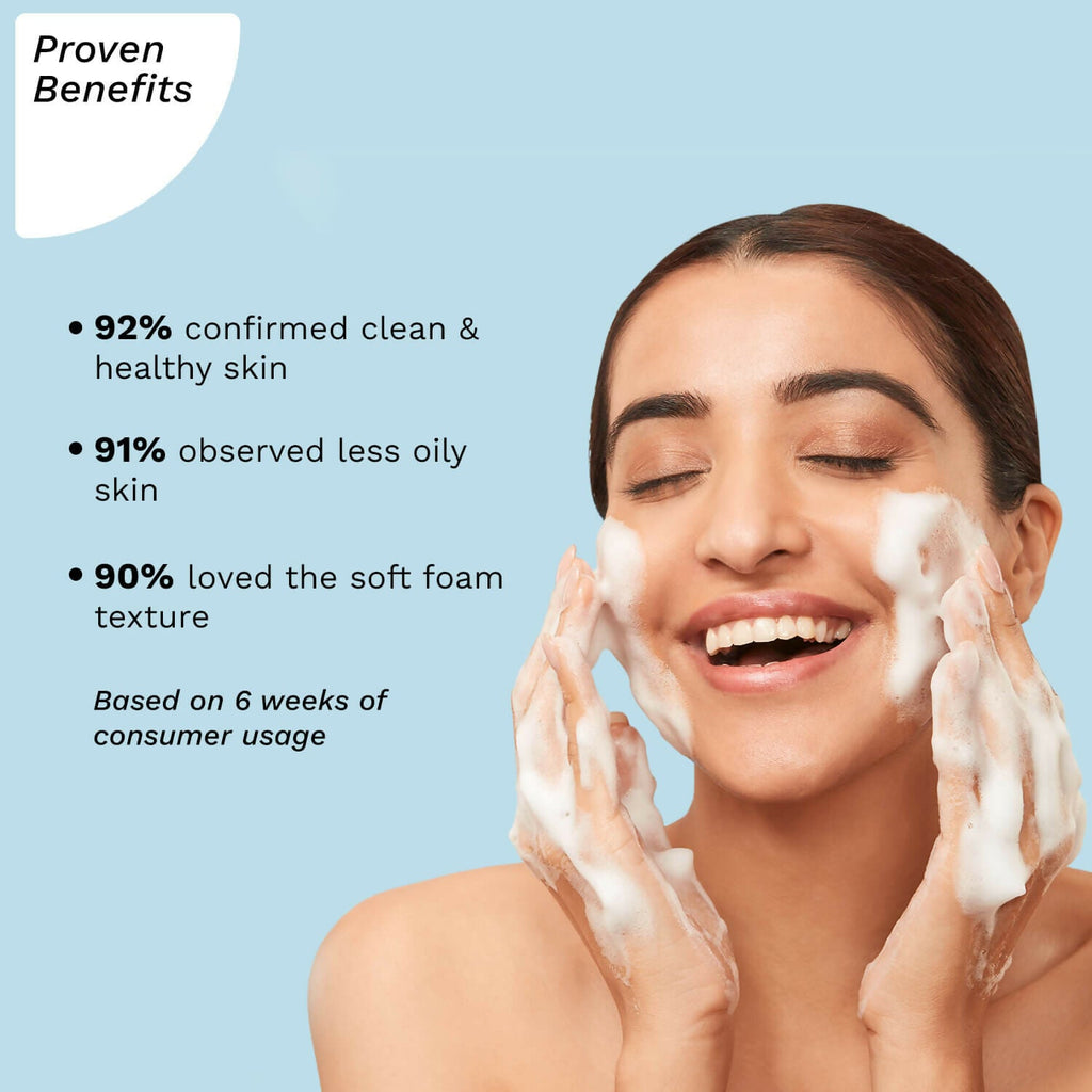 Pilgrim Volcanic Lava Ash Foaming Face Wash with Brush | Grocsy