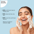Pilgrim Volcanic Lava Ash Foaming Face Wash with Brush | Grocsy