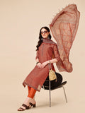 Printed Kurta With Pant And Dupatta Set, Multicolor - Hiral Fashion | Grocsy