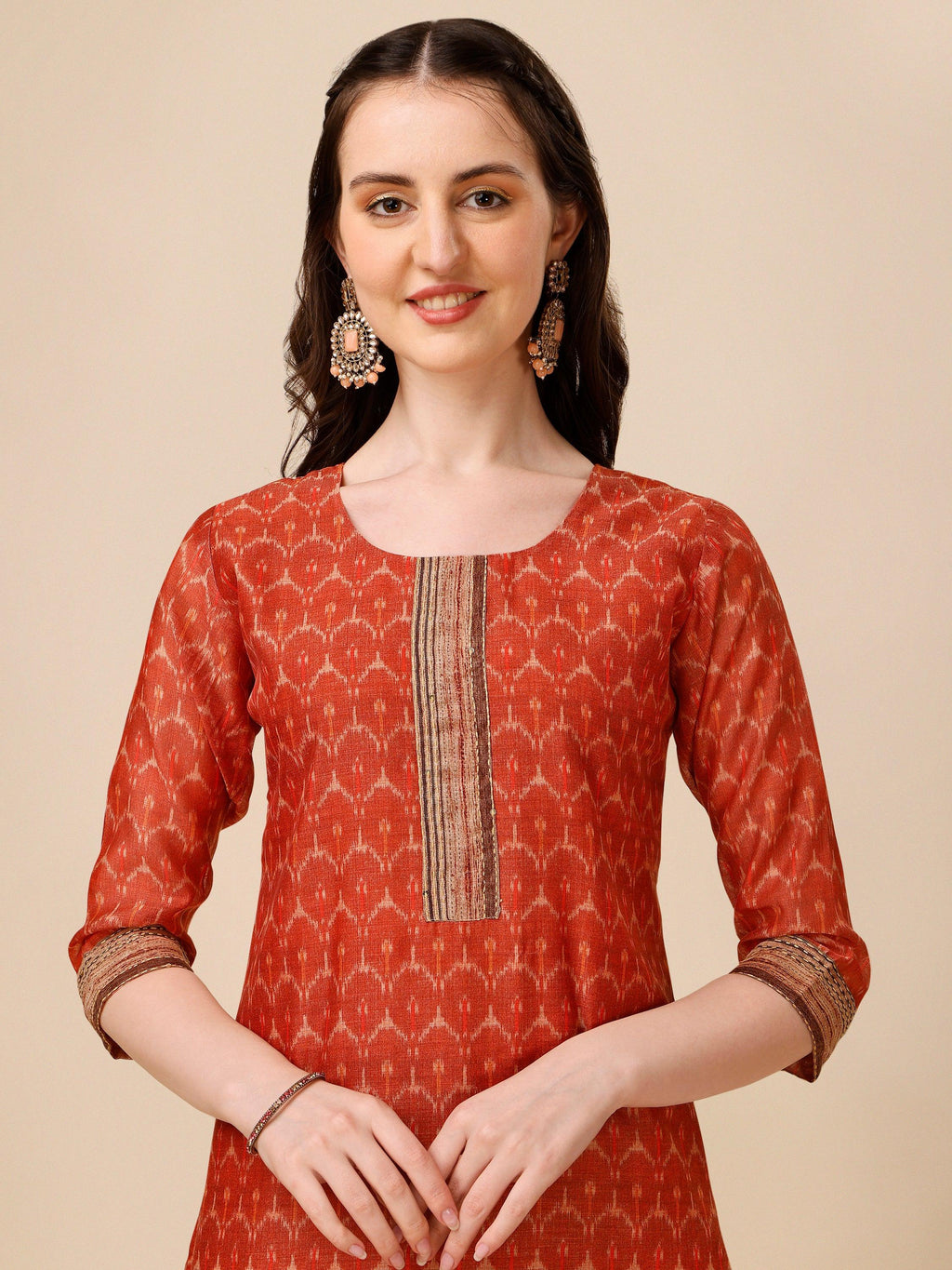 Floral Printed Kurta With Pant And Dupatta Set, Multicolor - Hiral Fashion | Grocsy