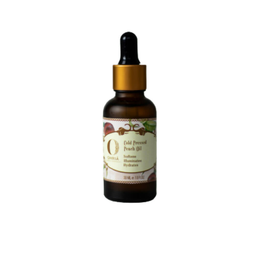 Ohria Ayurveda Cold Pressed Peach Oil | Grocsy