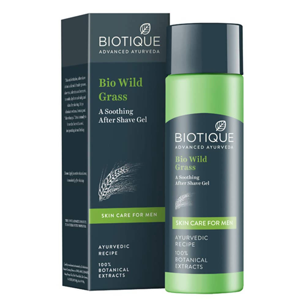 Biotique Bio Wild Grass A Soothing After Shave Gel For Men | Grocsy