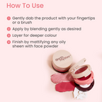 Earth Rhythm Dab Set 3-In-1 Face Palette - Rose | Grocsy