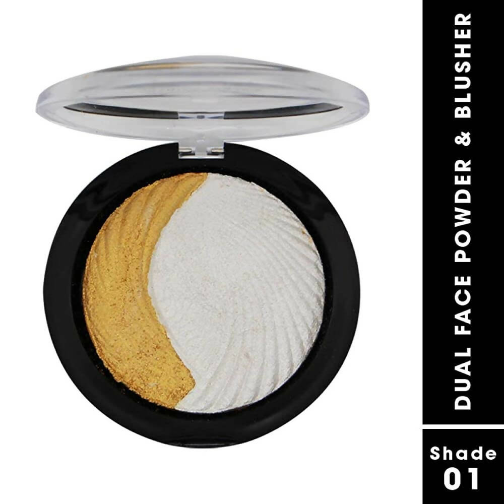 Fashion Colour Dual Face Powder and Blusher-Shade 01 (Body High) | Grocsy