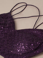 House of Panchhi Lavender Organza Floral Printed Lehenga choli & Dupatta | Grocsy