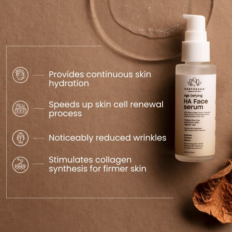 Earthraga Age Defying HA Face Serum | Grocsy