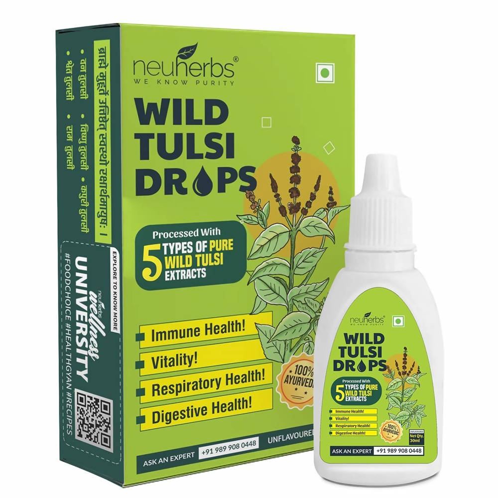 Neuherbs Wild Tulsi Drops | Grocsy