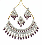 Jewel City Royal Stone Bridal Necklace Set for Women | Traditional Gold-Plated Ethnic Indian Jewelry | Grocsy