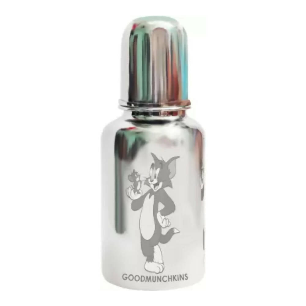 Goodmunchkins Stainless Steel Feeding Bottle 304 Grade Steel, Jointless, BPA Free, Rustfree Bottle For Kids 300ml | Grocsy