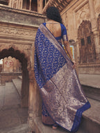Shree Shyam Fashion Blue Art Silk Fancy Saree | Grocsy