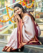Vamika Weaving Banarasi Jacquard chiku Kanjivaram Saree | Grocsy