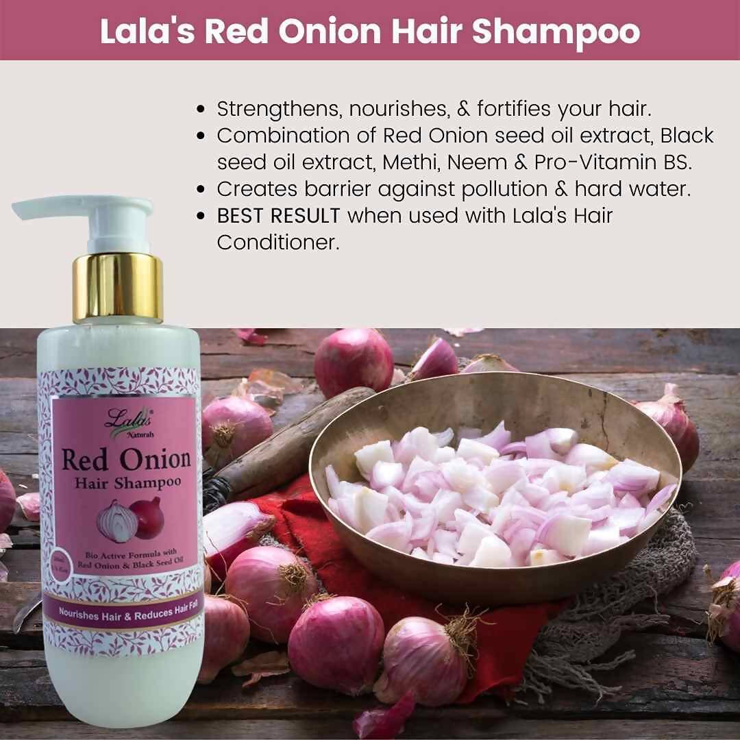 Lalas Naturals Red Onion Hair Shampoo | Grocsy