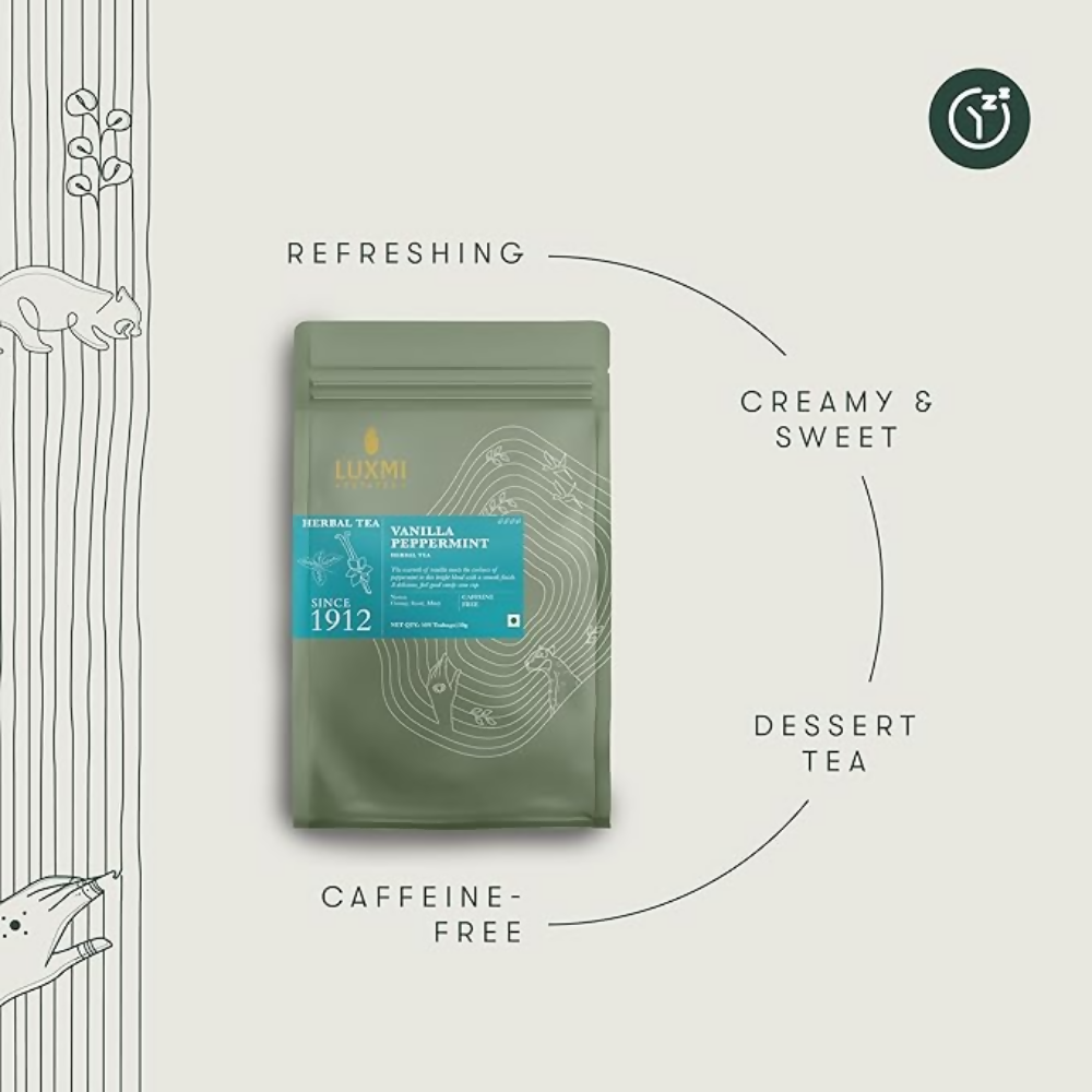 Luxmi Estates Vanilla Peppermint Herbal Infusion | Grocsy