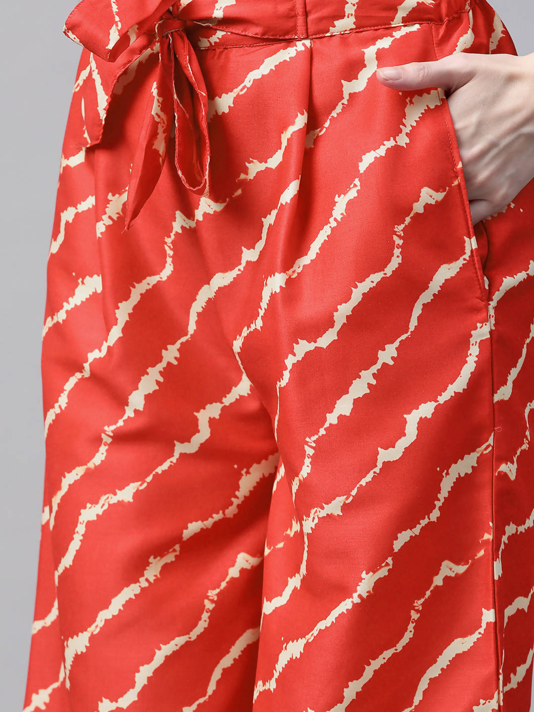 Myshka Women Red Printed Full Sleeve V Neck Dress | Grocsy