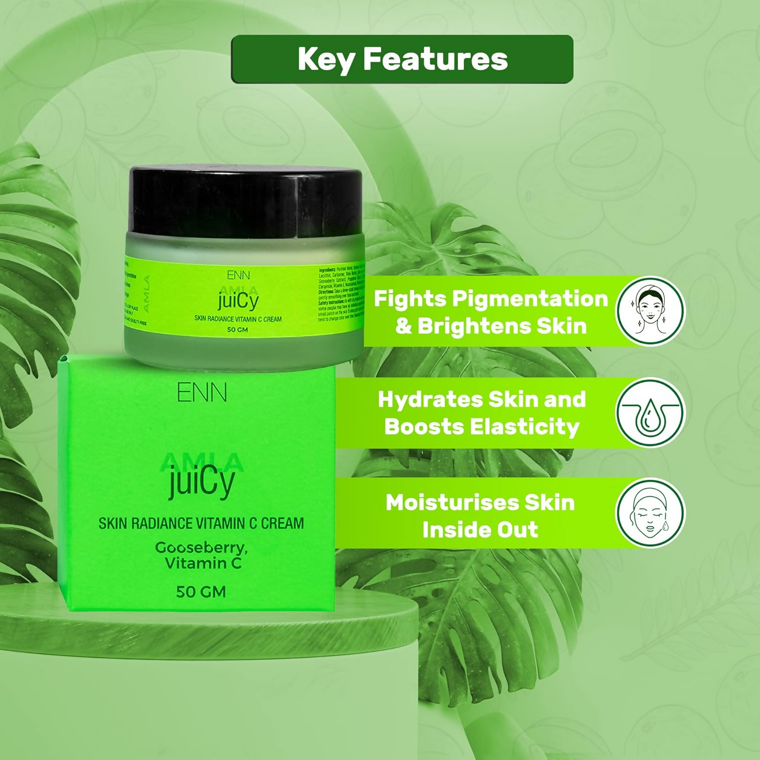 Enn Juicy Skin Radiance Vitamin C Cream | Grocsy