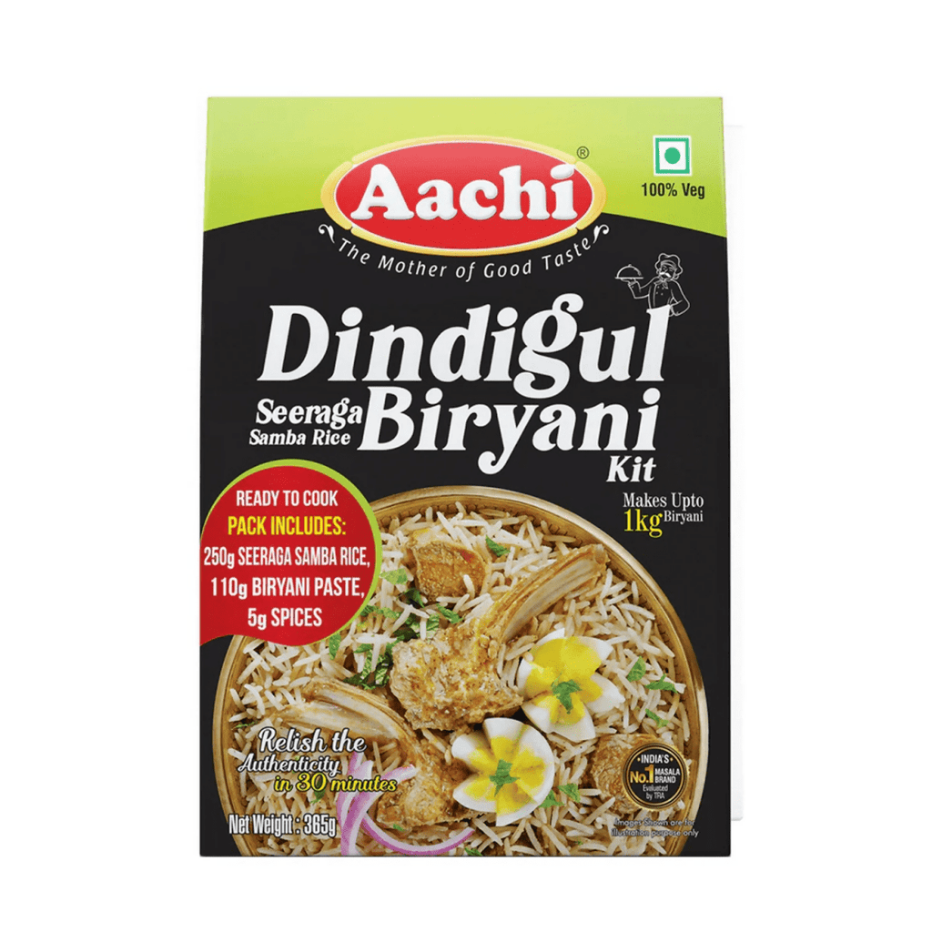 Aachi Dindigul Seeraga Samba Rice Biryani Kit | Grocsy