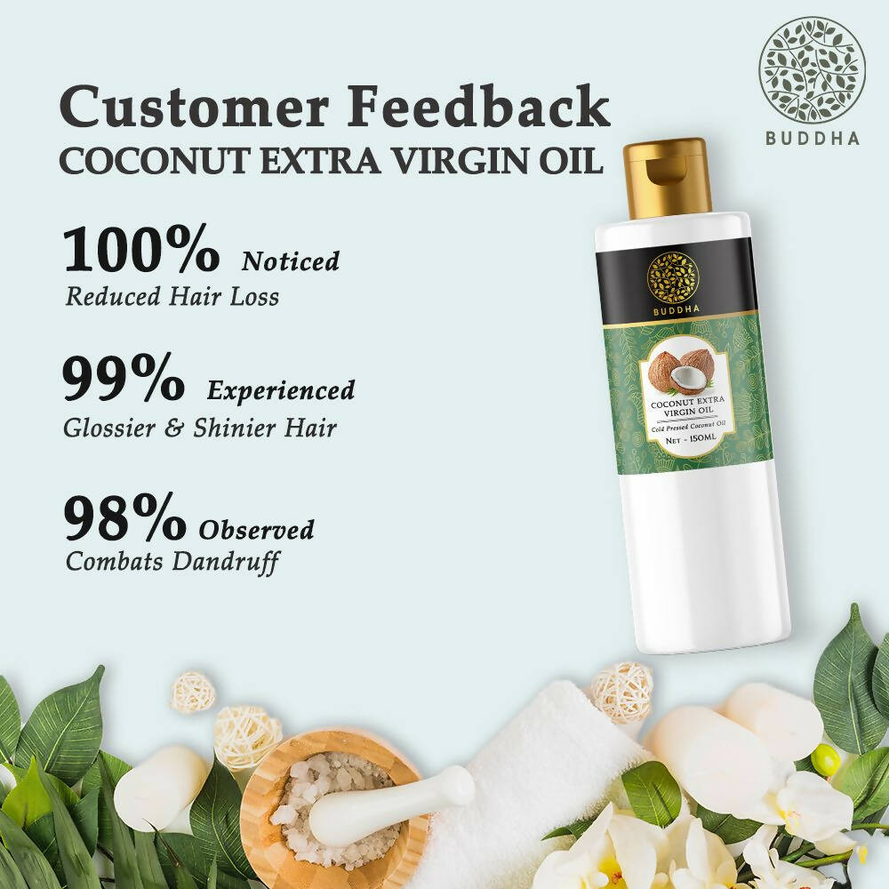Buddha Natural Cold Pressed Extra Virgin Coconut Oil | Grocsy