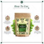 Khadi Natural Organic Brahmi Leaf Powder | Grocsy