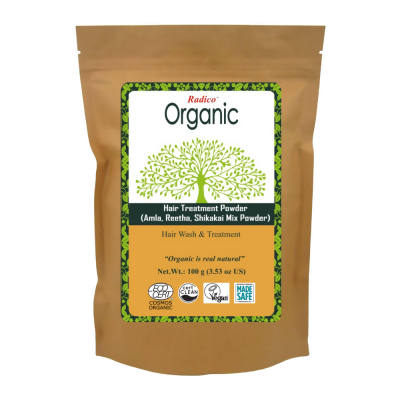 Radico Organic Amla Reetha Shikakai Mix Hair Treatment Powder | Grocsy