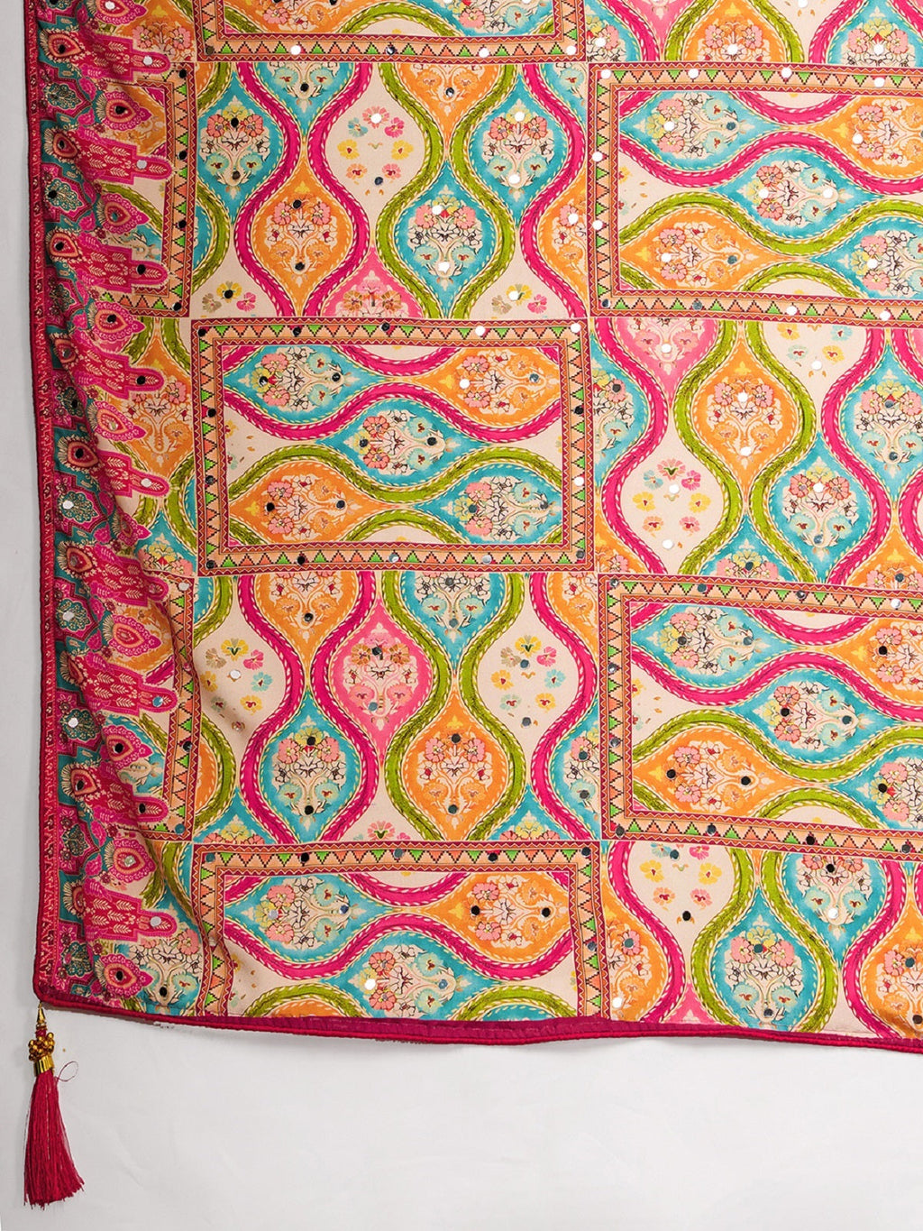 Dwija Fashion Women'S Pary Wear Printed Crep Silk Designer Saree With Unstitche Blouse-Multicolor | Grocsy