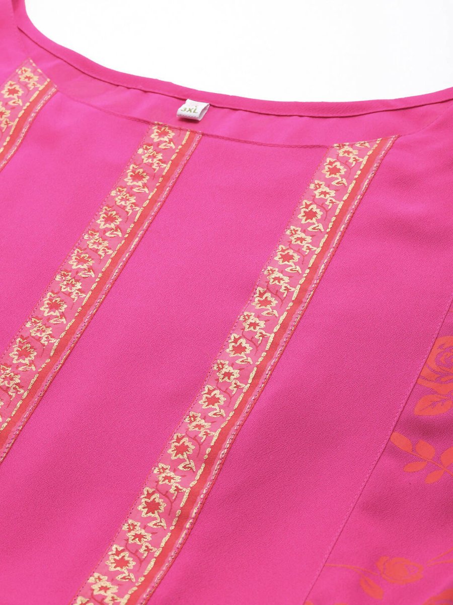 Ahalyaa Women's Traditional wear Ethnic Dress - PINK | Grocsy