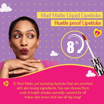 LoveChild By Masaba Gupta Rani Transfer-proof Blue Toned Red Liquid Lipstick | Grocsy