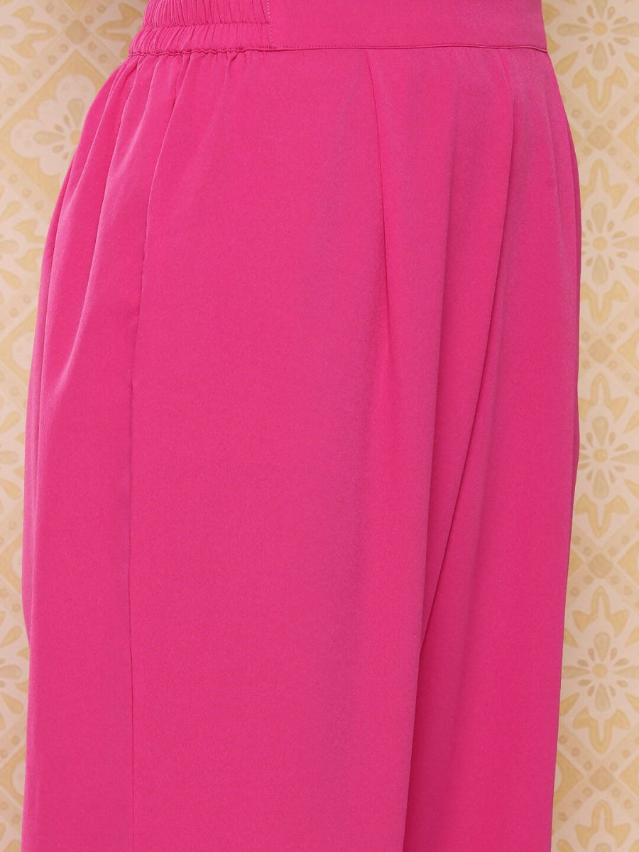 Ahalyaa Women's Traditional wear Kurta Set - Pink | Grocsy