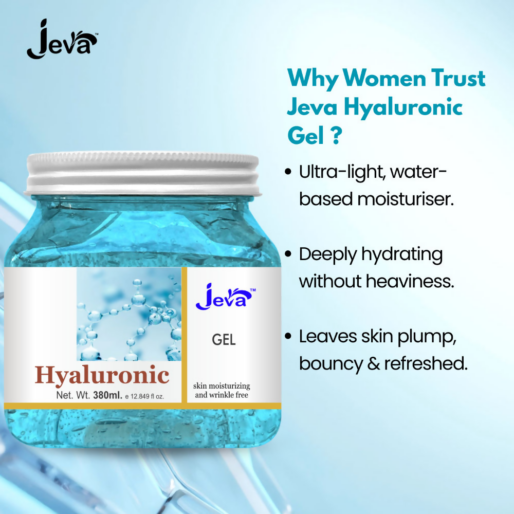 Jeva Hyaluronic Acid Face Moisturizer Hydrating Water Gel | Grocsy