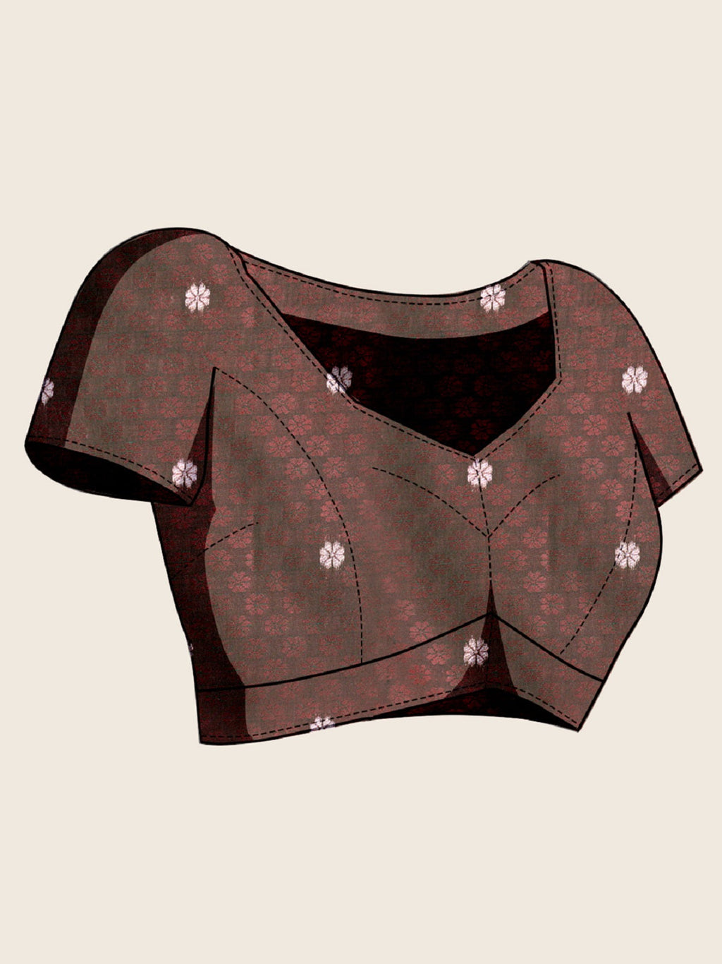 Dwija Fashion Chocolate Brown Wedding Wear Paithani Silk Jari Weaving On All Over Saree With Unstitched Blouse | Grocsy