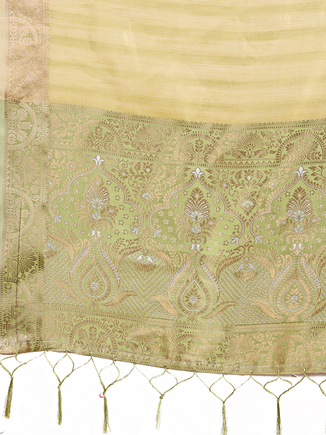 Shree Shyam Fashion Light Green Organza Saree - Ethereal Sophistication in Every Fold | Grocsy