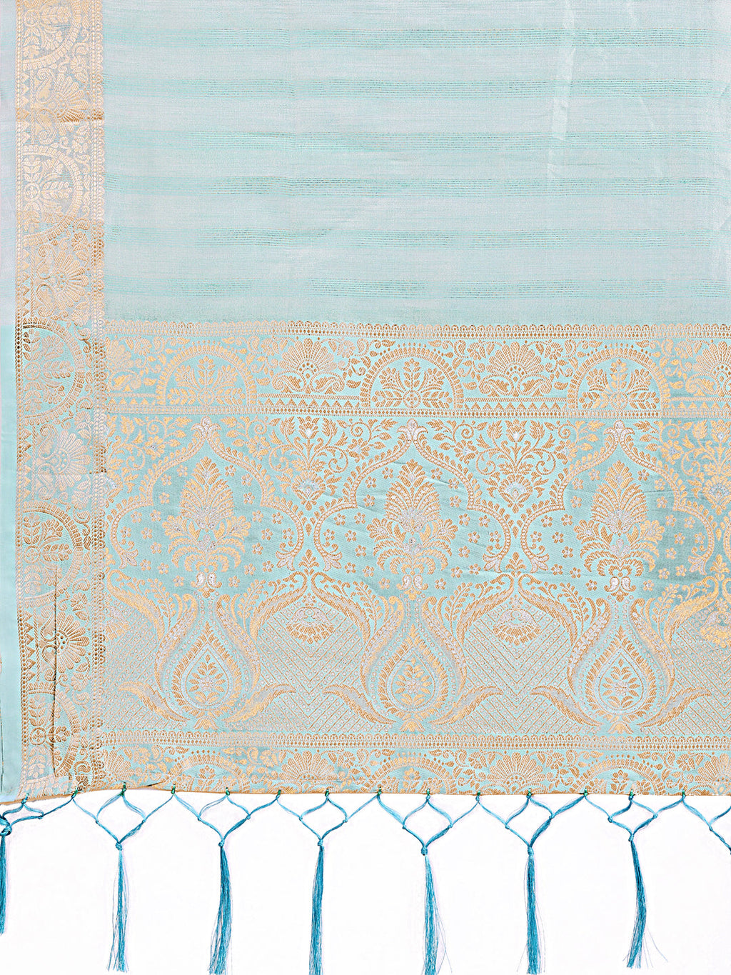 Shree Shyam Fashion Light Blue Organza Saree - Ethereal Sophistication in Every Fold | Grocsy