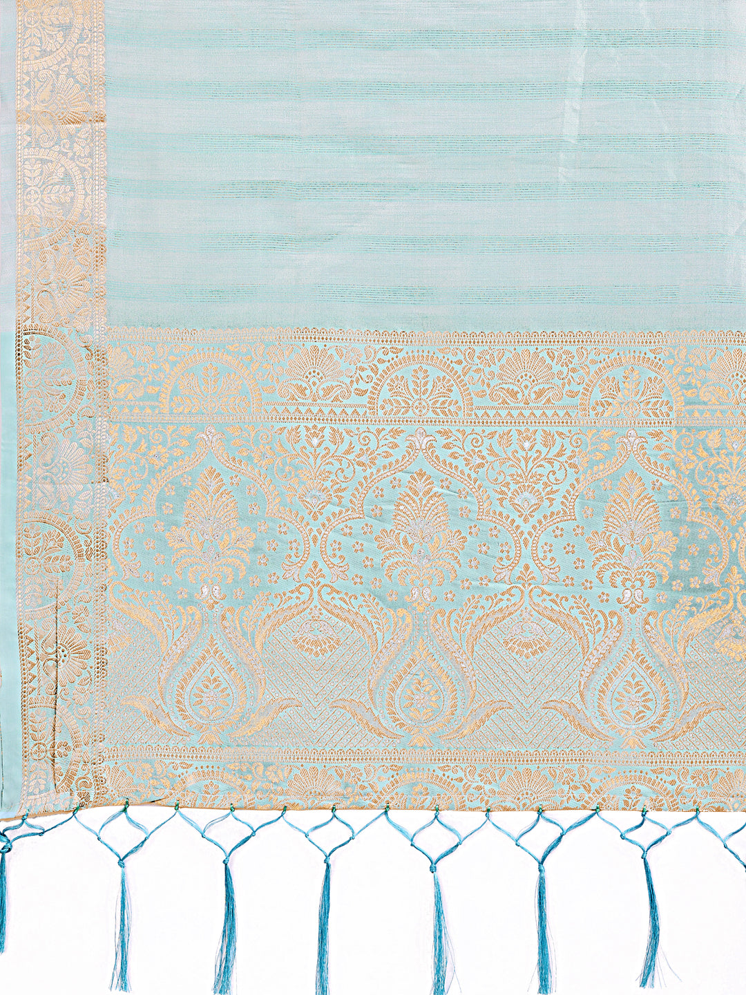 Shree Shyam Fashion Light Blue Organza Saree - Ethereal Sophistication in Every Fold | Grocsy