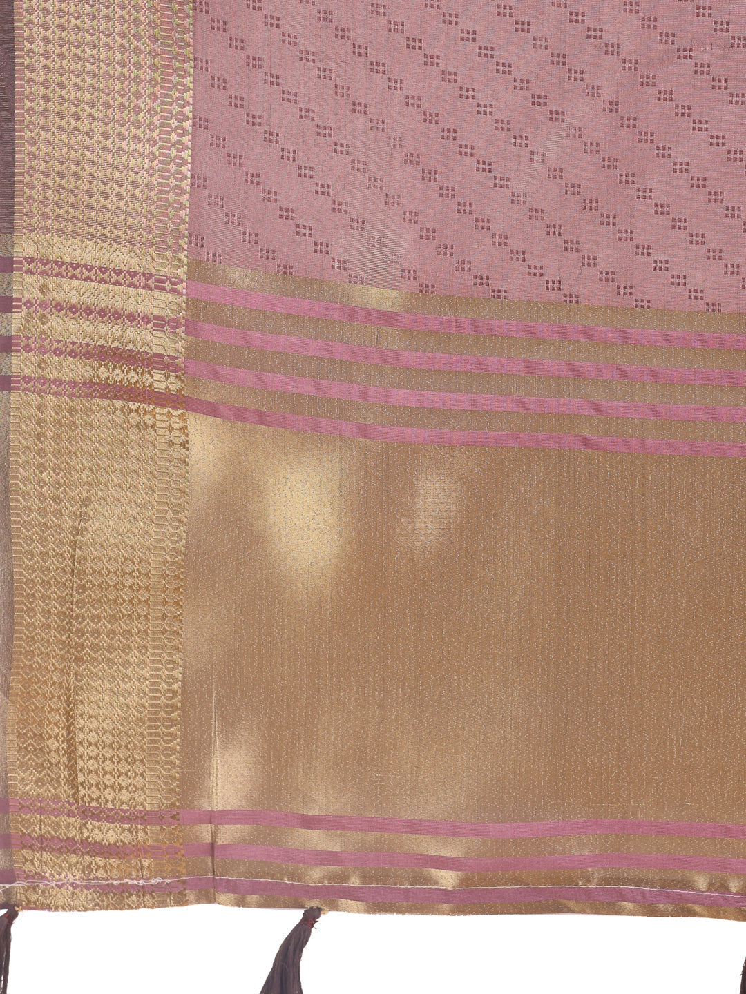 Shree Shyam Fashion Graceful Magenta Organza Saree with Rich Golden Zari Border | Elegant Party Wear Saree with Blouse Piece | Grocsy