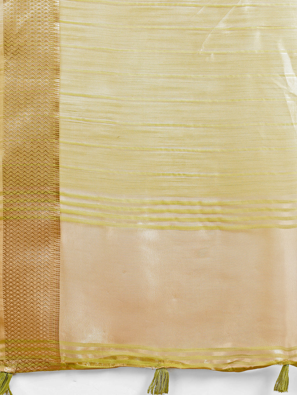 Shree Shyam Fashion Elegant Gold Yellow Organza Saree with Zari Border | Party Wear Lightweight Saree with Blouse for Women | Grocsy
