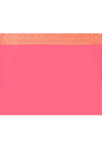 Joban Fashion Pink Peach Soft Pure Handloom Banarasi Silk Saree | Grocsy